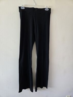 PINK Black Flared Leg Leggings